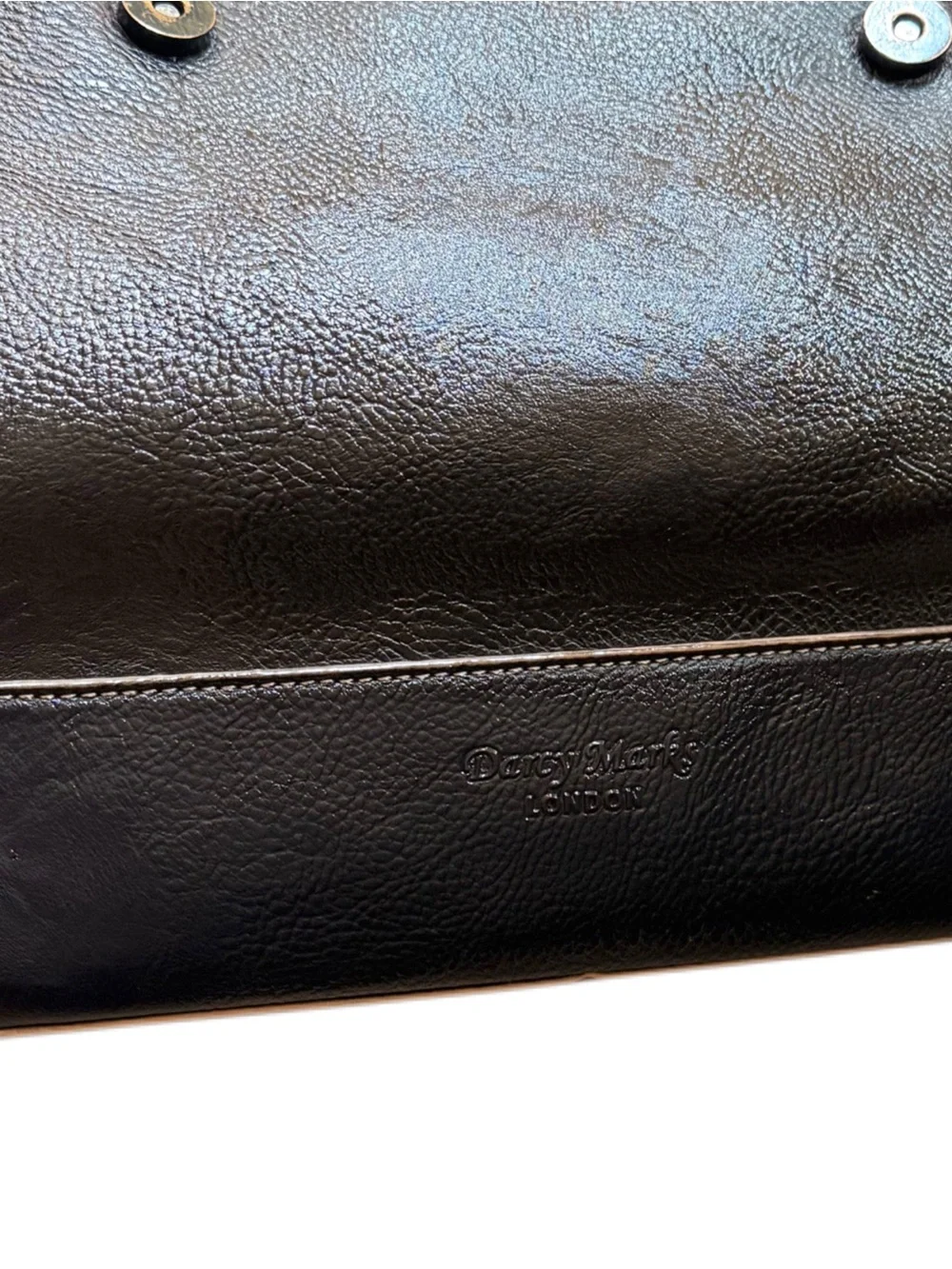 DARCY MARKS London Black Leather Backpack